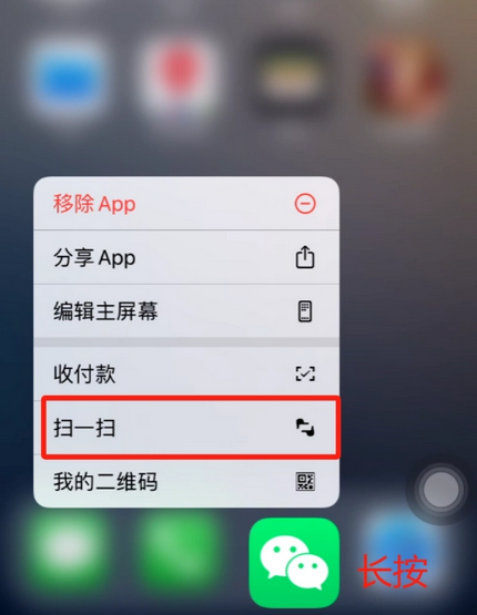 灌南苹果手机维修分享iPhone 15如何快速打开扫一扫 