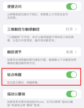 灌南苹果授权维修站分享iPhone轻点无法唤醒怎么办 