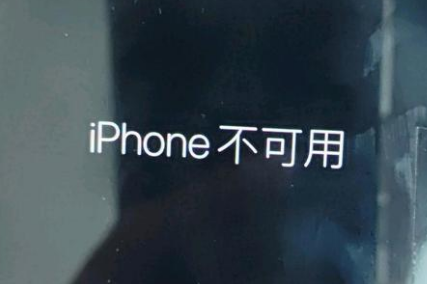 灌南苹果服务网点分享锁屏界面显示“iPhone 不可用”如何解决 